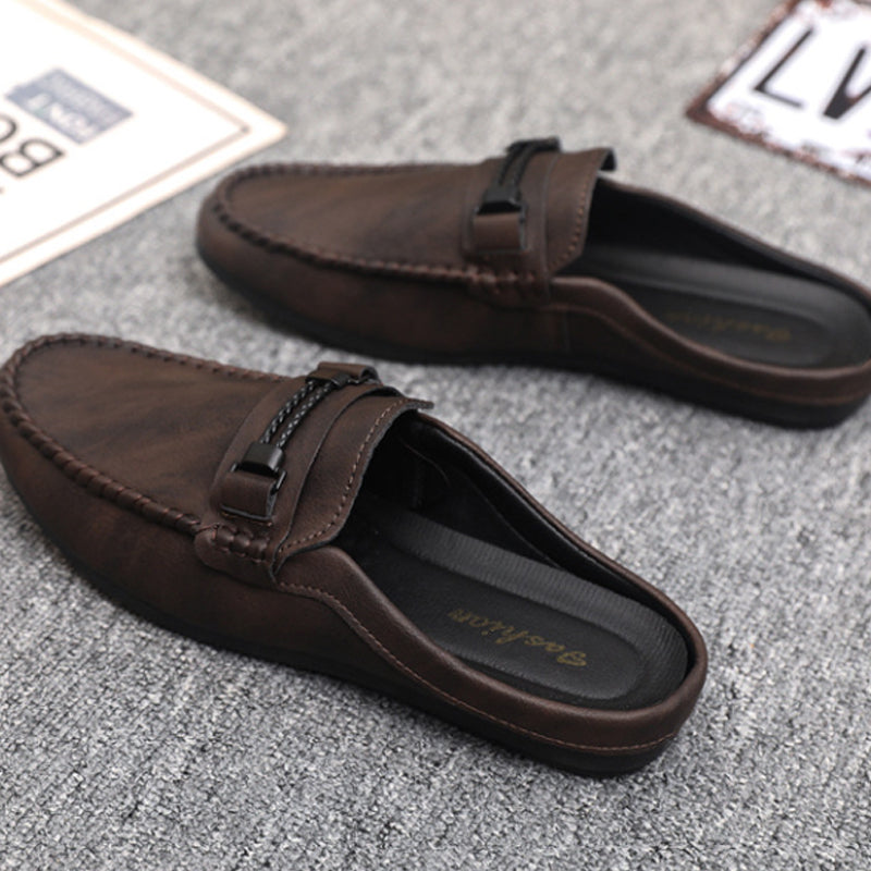 Men's Casual Backless Loafer Mules