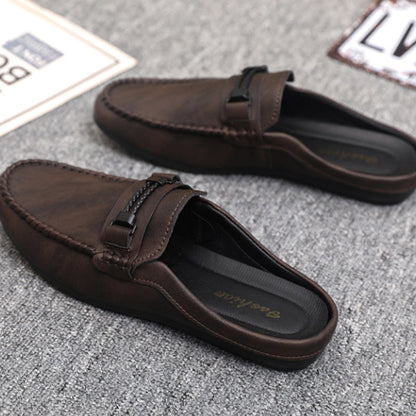 Men's Casual Backless Loafer Mules