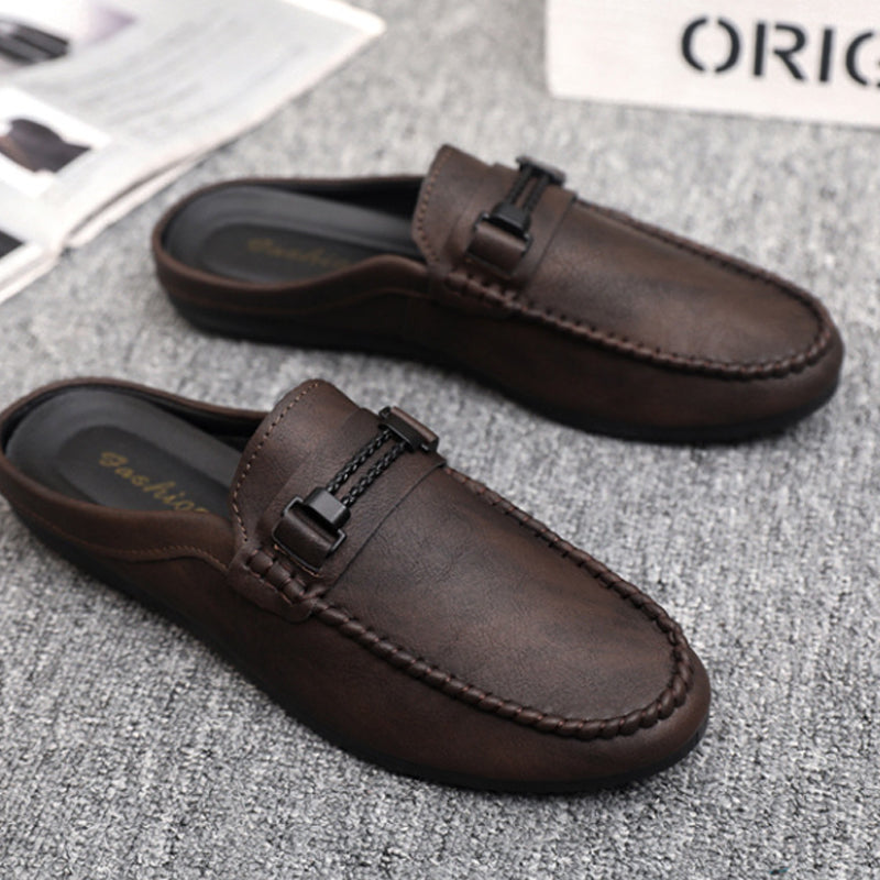 Men's Casual Backless Loafer Mules