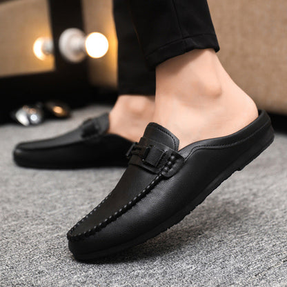 Men's Casual Backless Loafer Mules