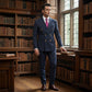 Men's Double-Breasted Pinstripe Suit Set【FREE SHIPPING】