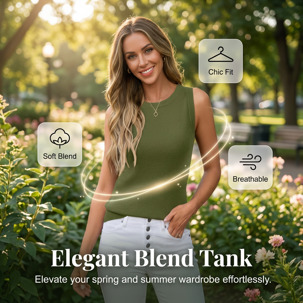 Women's Knitted Casual Tank Top
