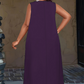 Women's Casual Sleeveless Maxi Dress with Pockets