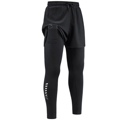 Men's 2-in-1 Running Tights with Shorts