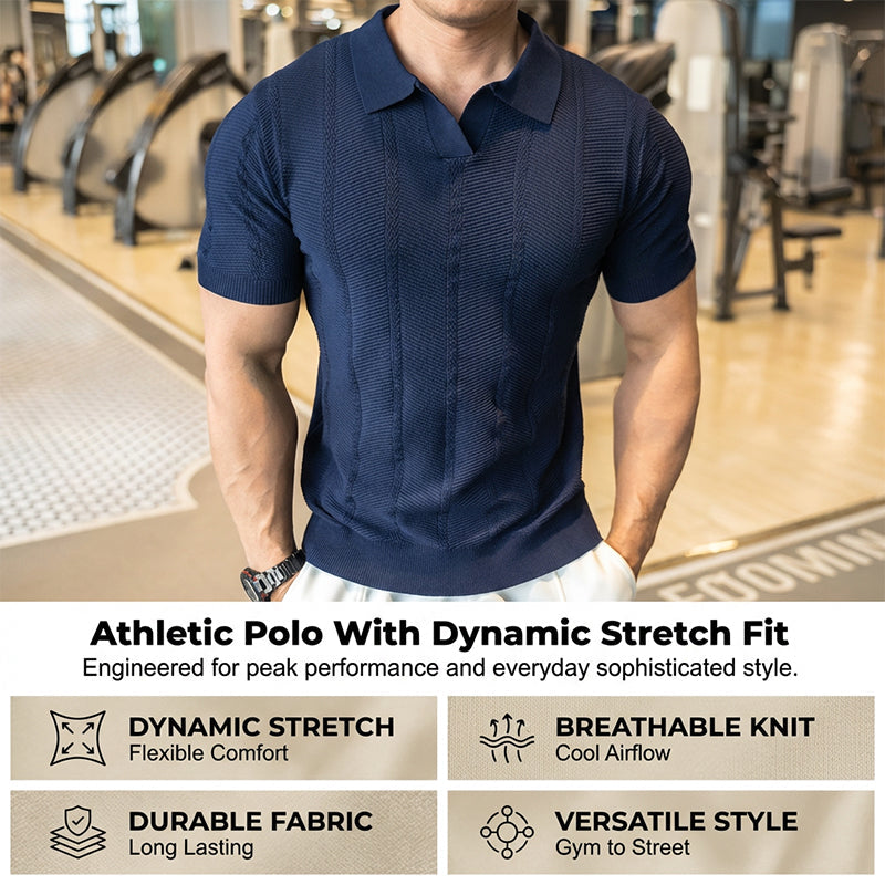 Short Sleeve Textured Athletic Top