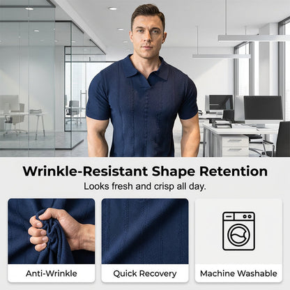 Short Sleeve Textured Athletic Top