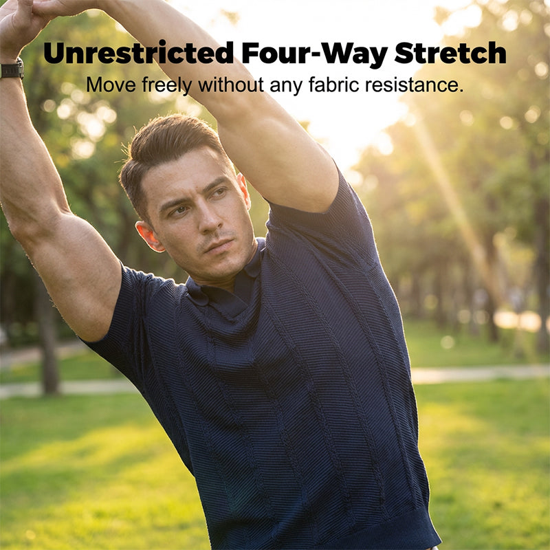 Short Sleeve Textured Athletic Top