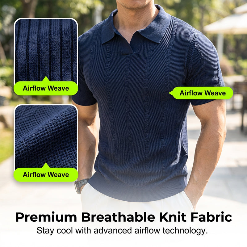 Short Sleeve Textured Athletic Top