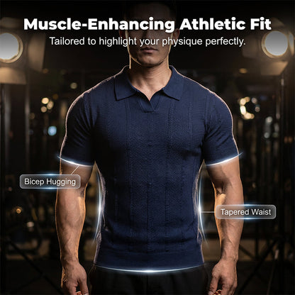 Short Sleeve Textured Athletic Top