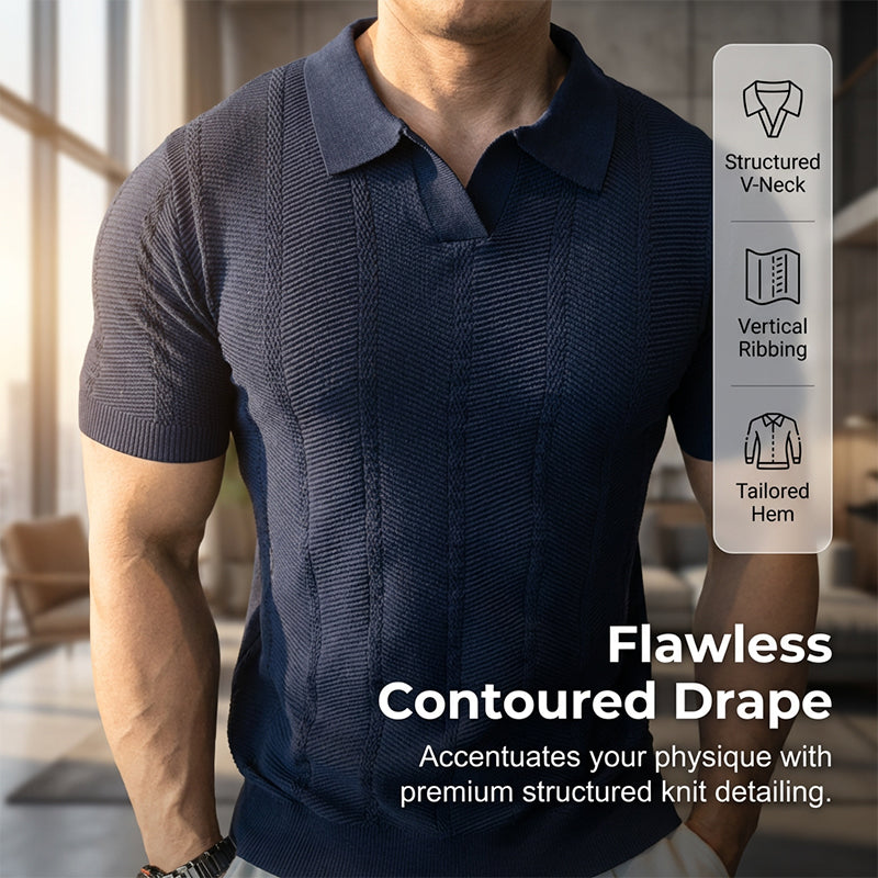 Short Sleeve Textured Athletic Top