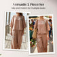 Vintage Embroidered Cotton Linen 2-Piece Set
