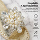 Women's Pearl & Rhinestone Embellished Slide Sandals