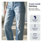 Casual Barrel Leg Jeans with Patch Pockets