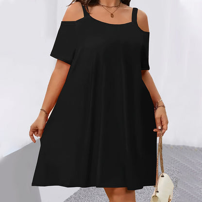 👗 50% OFF THE COLD SHOULDER DRESS! ✨ Breezy, lightweight & perfect for summer escapes 🍹☀️