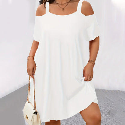 👗 50% OFF THE COLD SHOULDER DRESS! ✨ Breezy, lightweight & perfect for summer escapes 🍹☀️