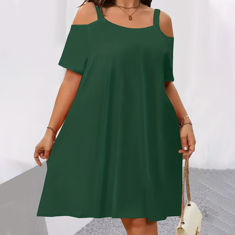 👗 50% OFF THE COLD SHOULDER DRESS! ✨ Breezy, lightweight & perfect for summer escapes 🍹☀️