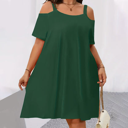 👗 50% OFF THE COLD SHOULDER DRESS! ✨ Breezy, lightweight & perfect for summer escapes 🍹☀️