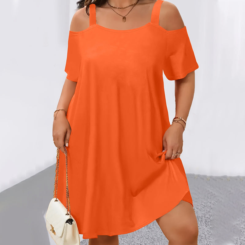 👗 50% OFF THE COLD SHOULDER DRESS! ✨ Breezy, lightweight & perfect for summer escapes 🍹☀️