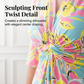 Summer Floral Tie-Waist A-Line Dress for Casual Wear