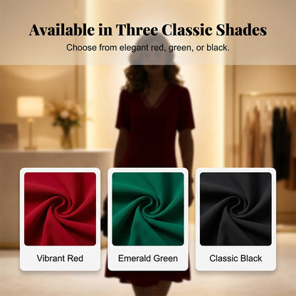 Women's Elegant V-Neck Mesh Dress