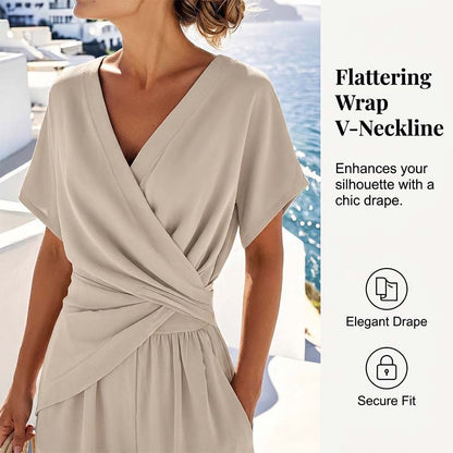Elegant Solid Color Two-Piece Set