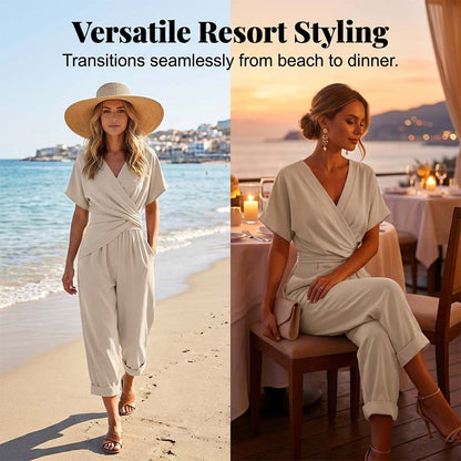 Elegant Solid Color Two-Piece Set