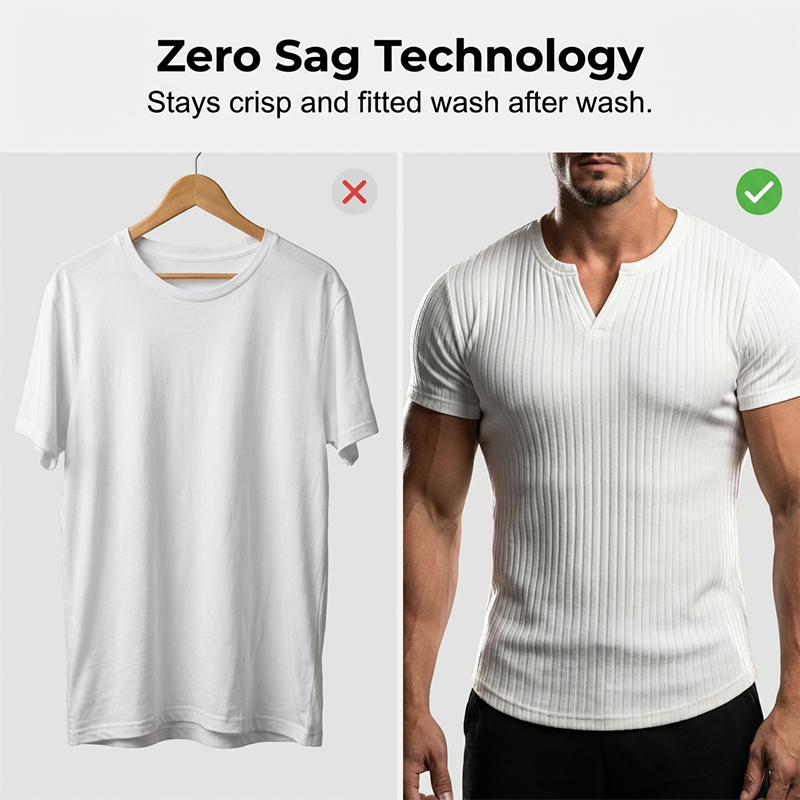 Men's Slim Solid Henley Shirt