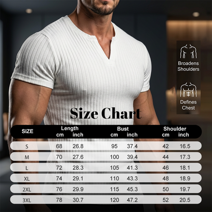Men's Slim Solid Henley Shirt