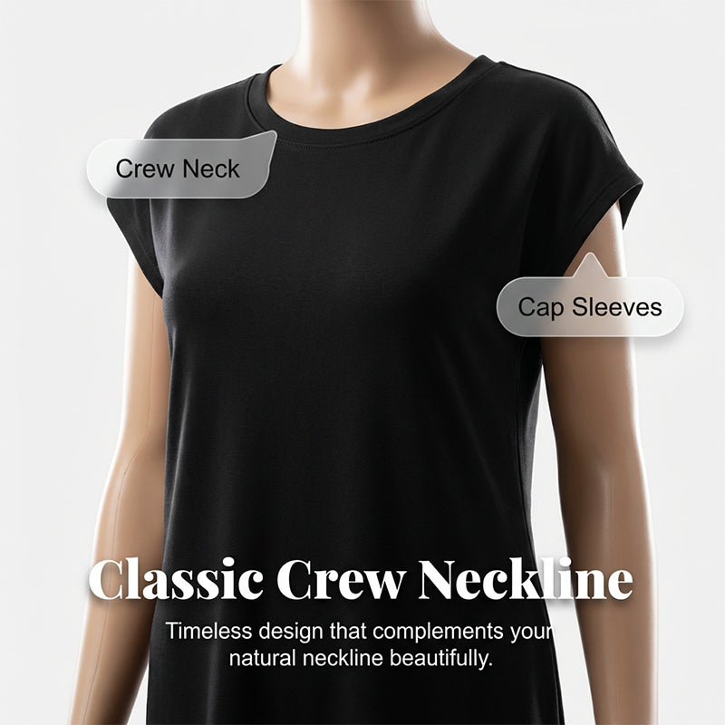 Women's Casual Short Sleeve T-Shirt Dress