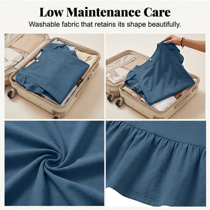 Women's Summer Casual Ruffle Hem Dress