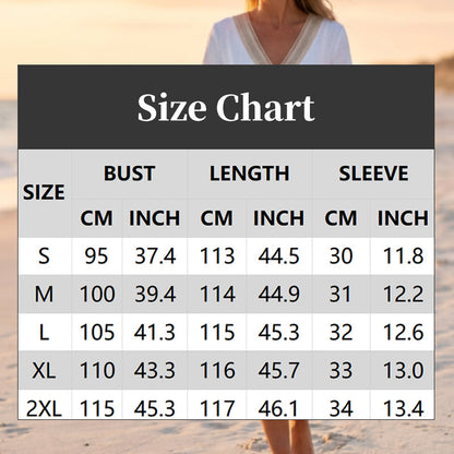 Women's V-Neck Lace Trim Midi Dress❤️BUY 2 GET FREE SHIPPING