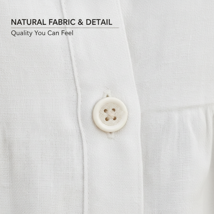 Women's Casual High Waist Midi Shirt Dress