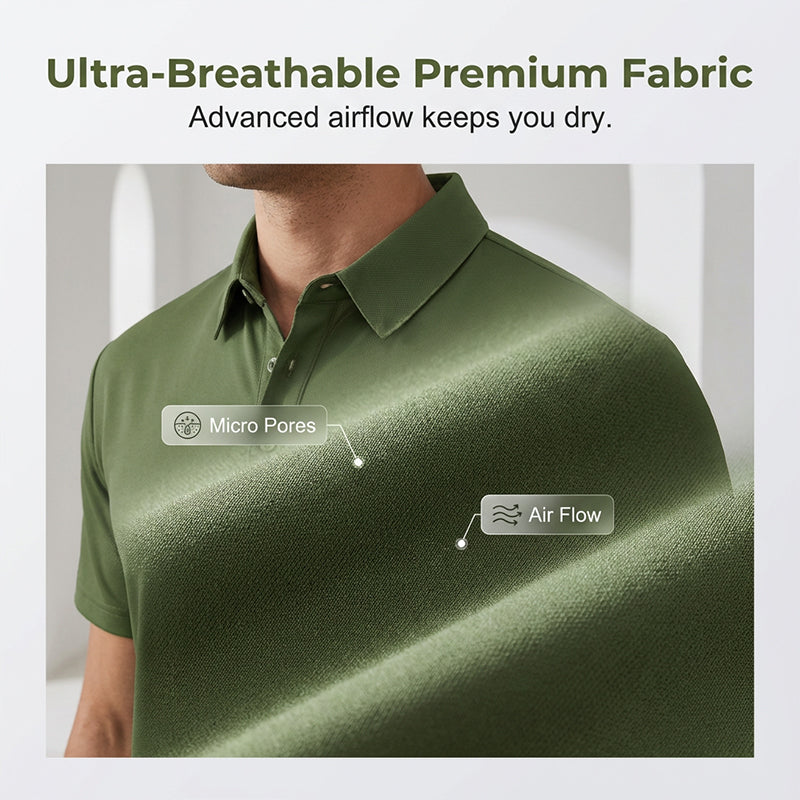 🔥Hot Sale🔥Men's Summer Breathable Collared T-Shirt