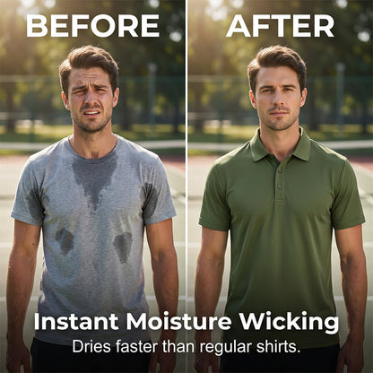 🔥Hot Sale🔥Men's Summer Breathable Collared T-Shirt