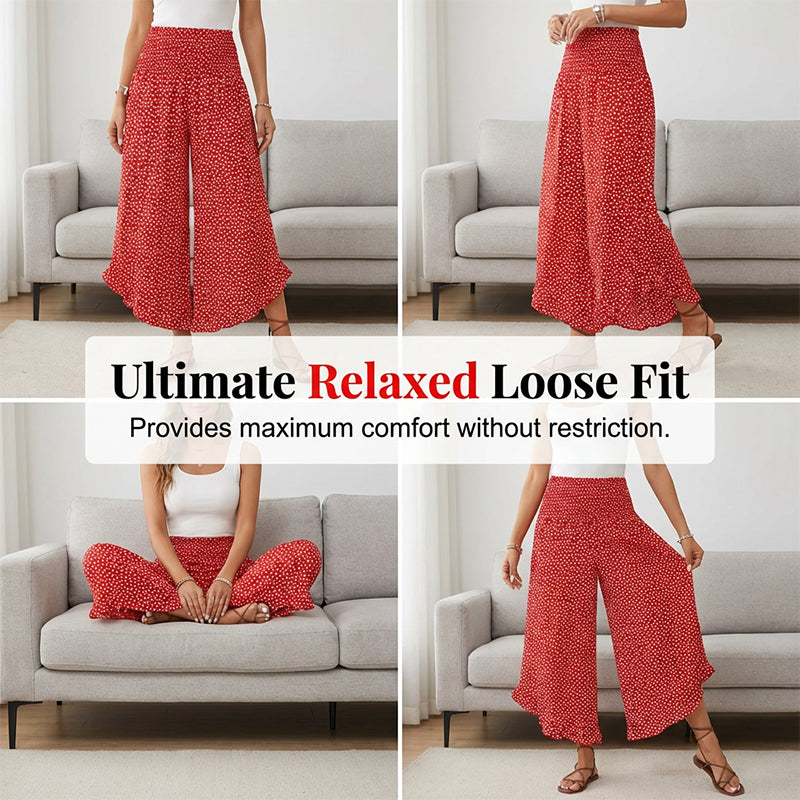 Women's Flowy High Waist Wide-Leg Pants