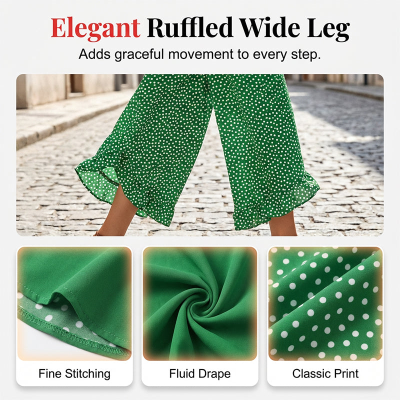 Women's Flowy High Waist Wide-Leg Pants