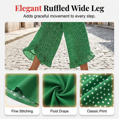 Women's Flowy High Waist Wide-Leg Pants