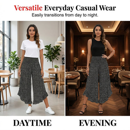Women's Flowy High Waist Wide-Leg Pants