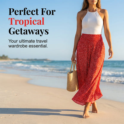 Women's Flowy High Waist Wide-Leg Pants