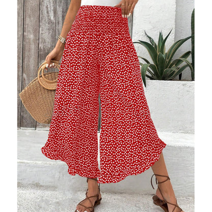 Women's Flowy High Waist Wide-Leg Pants