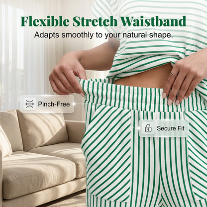 Women's Striped 2-Piece Lounge Set