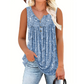 👚 50% OFF NOW! 🌸 Women's Printed Button Sleeveless Top – Breathable Fabric, Cute Pattern & Perfect for Summer Days ☀️