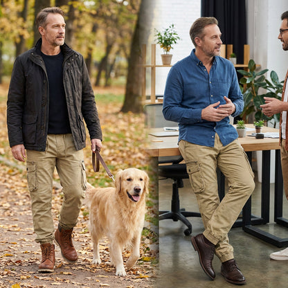 Men's Casual Cargo Jogger Pants with Pockets