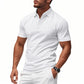 🥳2026 HOT SALE🥳💞50K+ SOLD!👔⚡ 50% OFF! Men's Lapel Tee – Wrinkle‑free, quick‑dry fabric. Tailored fit, 5 colors. Machine washable. Your smart‑casual essential. 🛡️🕊️