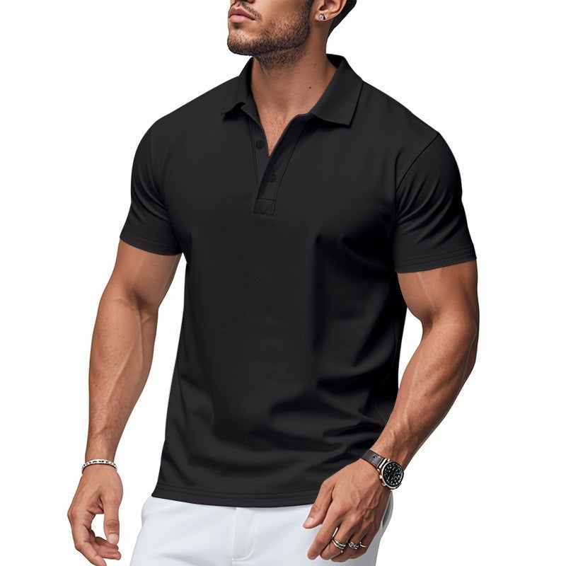 🥳2026 HOT SALE🥳💞50K+ SOLD!👔⚡ 50% OFF! Men's Lapel Tee – Wrinkle‑free, quick‑dry fabric. Tailored fit, 5 colors. Machine washable. Your smart‑casual essential. 🛡️🕊️