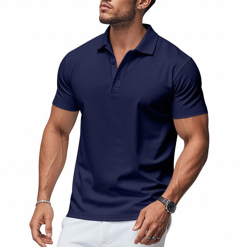 🥳2026 HOT SALE🥳💞50K+ SOLD!👔⚡ 50% OFF! Men's Lapel Tee – Wrinkle‑free, quick‑dry fabric. Tailored fit, 5 colors. Machine washable. Your smart‑casual essential. 🛡️🕊️