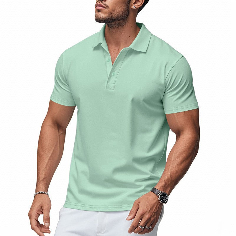 🥳2026 HOT SALE🥳💞50K+ SOLD!👔⚡ 50% OFF! Men's Lapel Tee – Wrinkle‑free, quick‑dry fabric. Tailored fit, 5 colors. Machine washable. Your smart‑casual essential. 🛡️🕊️