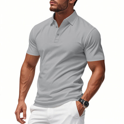 🥳2026 HOT SALE🥳💞50K+ SOLD!👔⚡ 50% OFF! Men's Lapel Tee – Wrinkle‑free, quick‑dry fabric. Tailored fit, 5 colors. Machine washable. Your smart‑casual essential. 🛡️🕊️