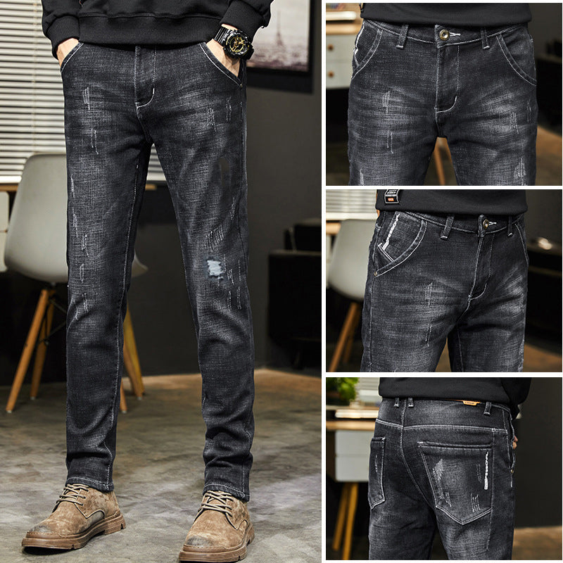 👖 50% OFF NOW! 🔥 Men's Stretch Tapered Denim Jeans – Comfortable Fit, Modern Tapered Cut & Perfect for Everyday Wear 💙