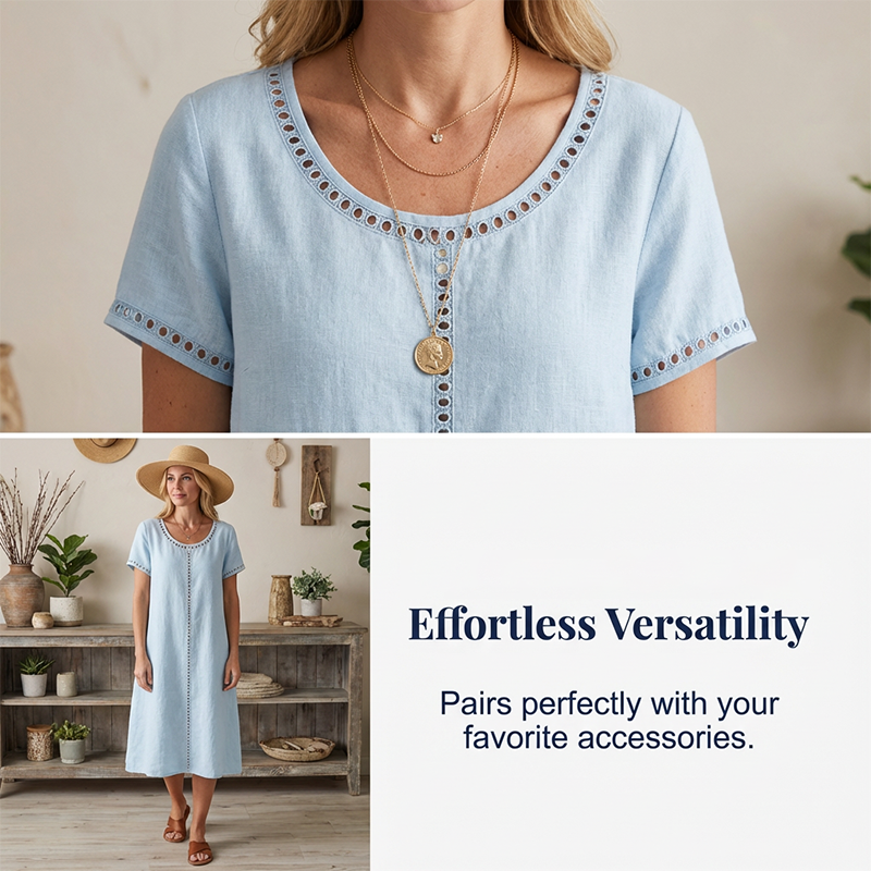 Women's Loose Fit Short Sleeve Dress